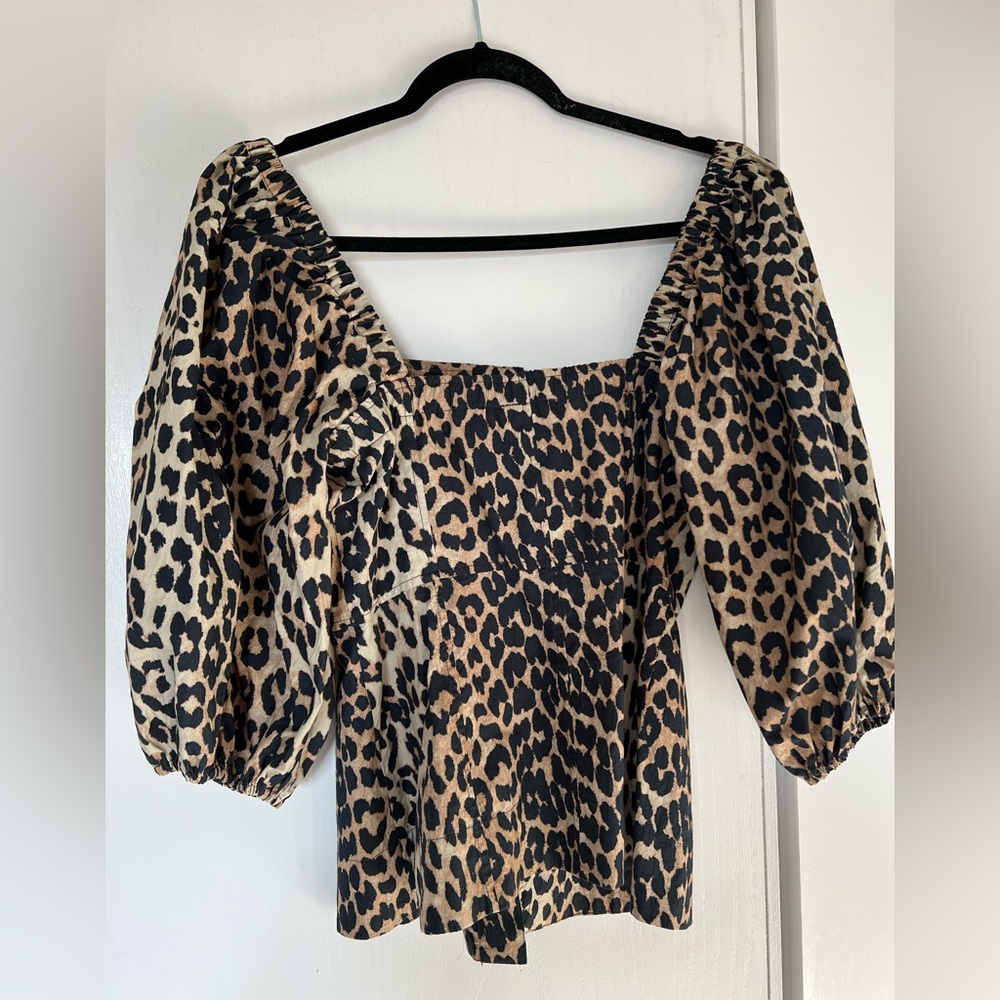 GANNI designer poplin shirt